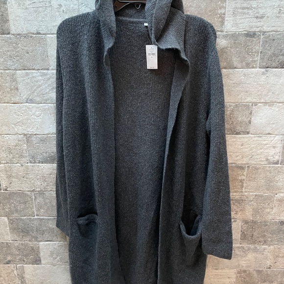 ❤️ GAP GREY FRONT OPEN TEXTURED CARDIGAN SWEATER SIZE XS NEW - Picture 4 of 5